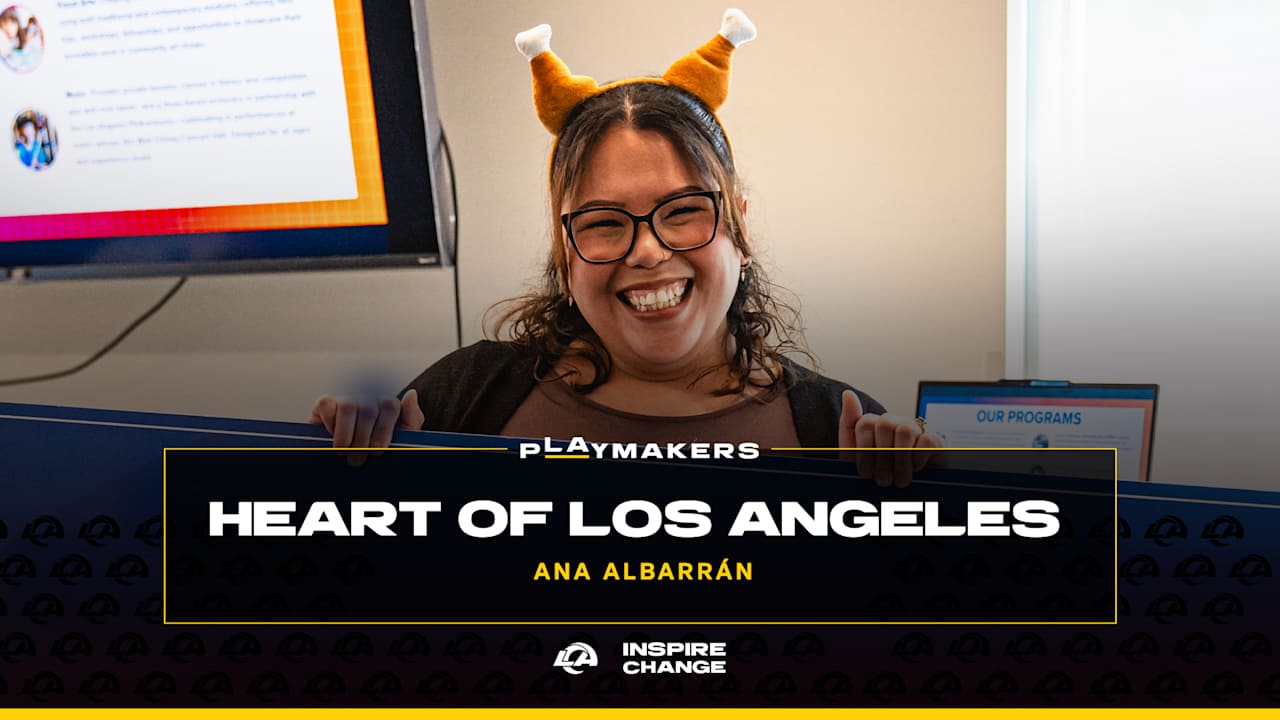 Ana Albarrán of Heart of Los Angeles named 12th Rams 'pLAymaker' of 2025