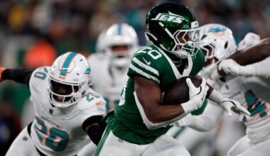 Dolphins-Jets prop bets: Breece Hall, De'Von Achane