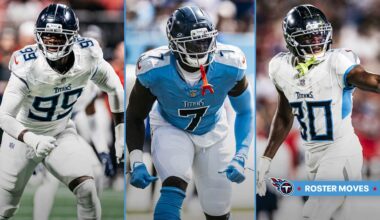 Titans Edge Femi Oladejo, WR Bryce Oliver and Edge Ali Gaye All Designated to Return to Practice