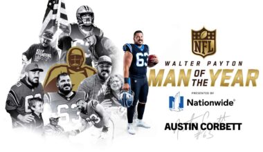 Austin Corbett named NFL Walter Payton Man of the Year club winner