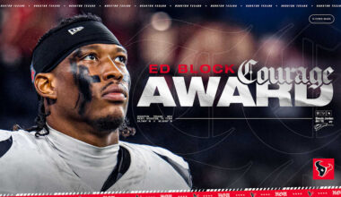 Brevin Jordan Voted Texans 2025 Ed Block Courage Award Winner