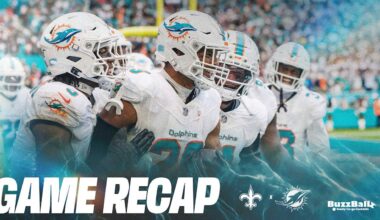 Dolphins Defeat Saints 21–17, Win Third Straight