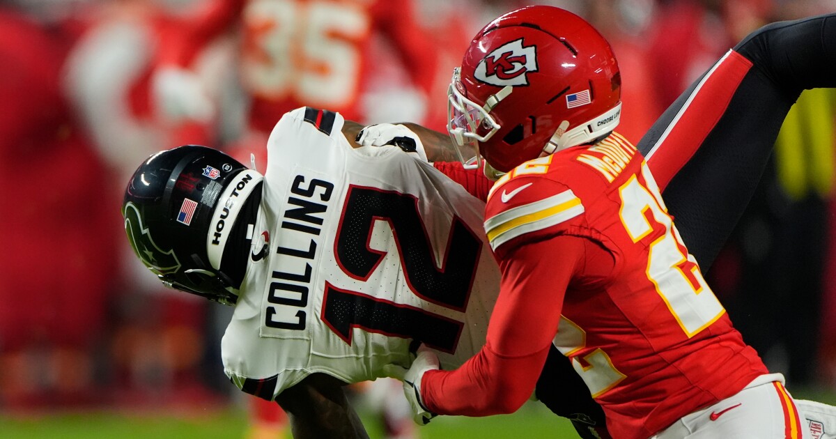 Chiefs CB McDuffie, Chargers WR Johnston inactive for AFC West clash