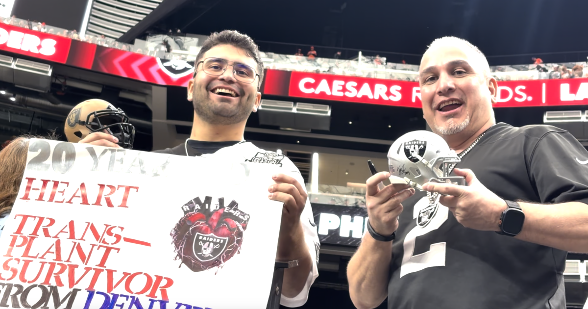 Fan credits Raiders for giving him hope during heart transplant