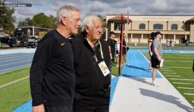 Bucs' coach Tom Moore meets with Iowa football team ahead of Reliaquest Bowl