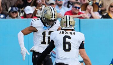 Tyler Shough rallies the Saints with a big second half to beat the Titans 34-26