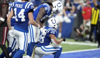 Colts and Jaguars, both 8-4, meet with the AFC South lead at stake