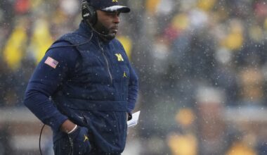Former Michigan football coach Sherrone Moore jailed : NPR