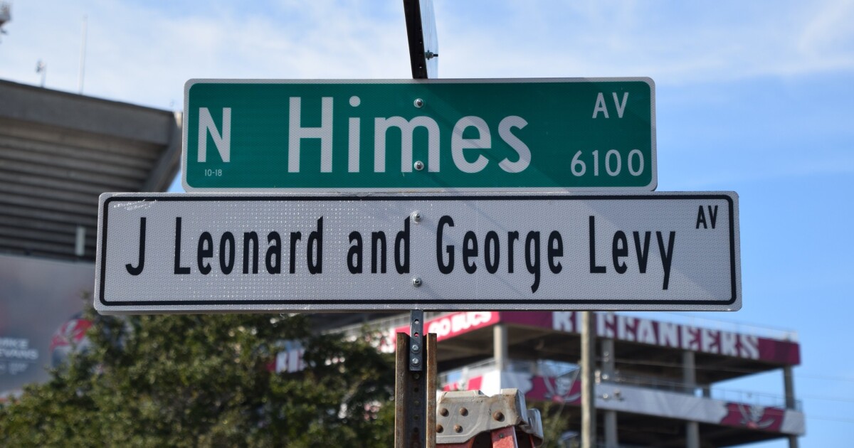 Tampa renames intersection after Levy twins, civic boosters who helped land the Bucs