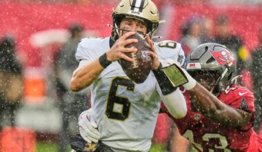Rookie QB Tyler Shough's 2 TD runs lead Saints to a 24-20 upset of Buccaneers