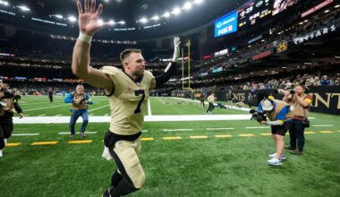 Olave's 2 TDs and Smyth's 5 field goals help the Saints top the Jets 29-6 for a third straight win