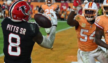 Pitts' performance is most productive by NFL tight end since 1996, helps Falcons beat Bucs
