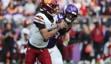 QB Jayden Daniels out again for Commanders after landing hard on previously injured left elbow