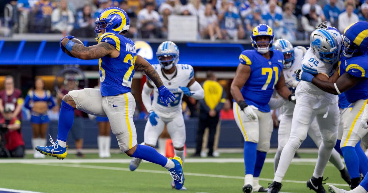 Rams rally to defeat Detroit Lions and clinch playoff berth