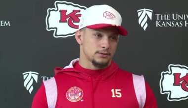 Chiefs' Mahomes talks must-win game Sunday