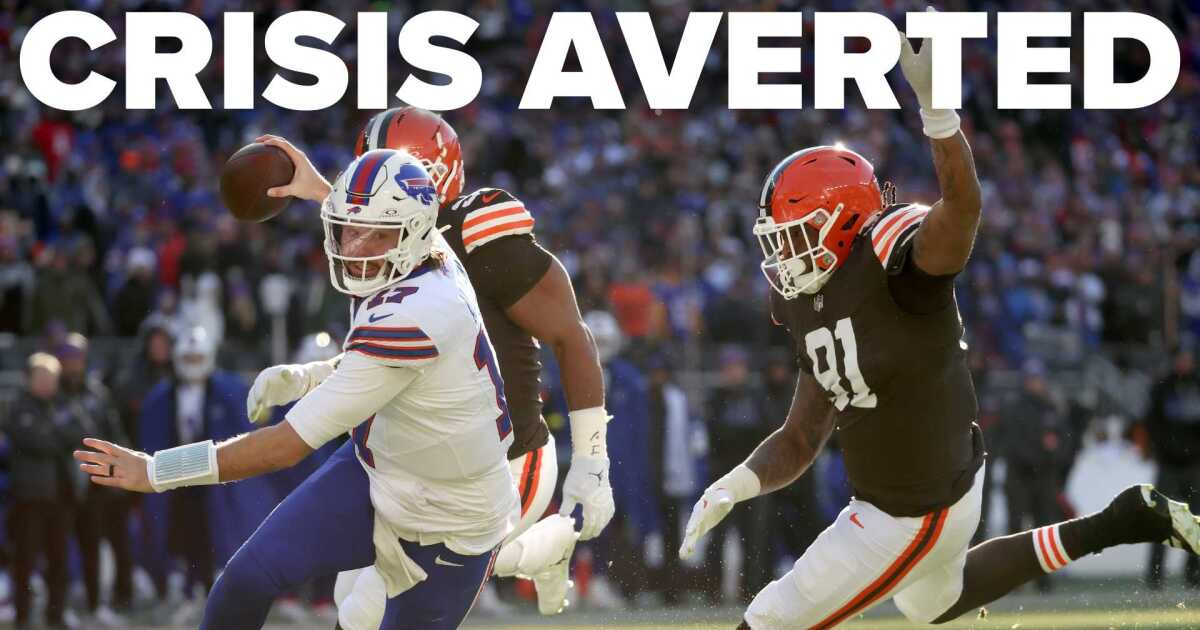 Crisis averted; Josh Allen avoids major injury as Bills top Browns 23-20