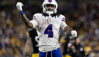 James Cook rushes for over 100 yards pacing Buffalo Bills offense