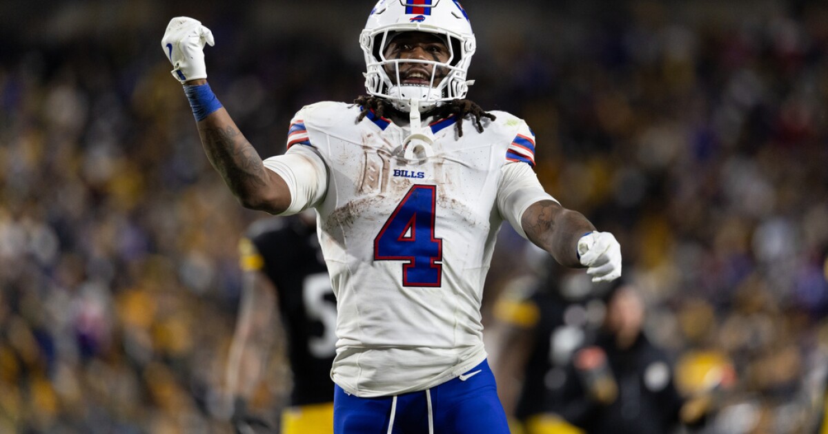 James Cook rushes for over 100 yards pacing Buffalo Bills offense