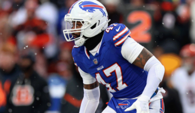 Bills CB Christian Benford in small walking boot after sustaining toe injury