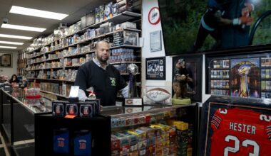 Bears memorabilia flying off the shelves at sports collectible shops ahead of playoffs