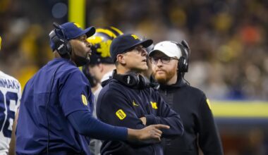 Jim Harbaugh "still processing" Sherrone Moore's firing at Michigan