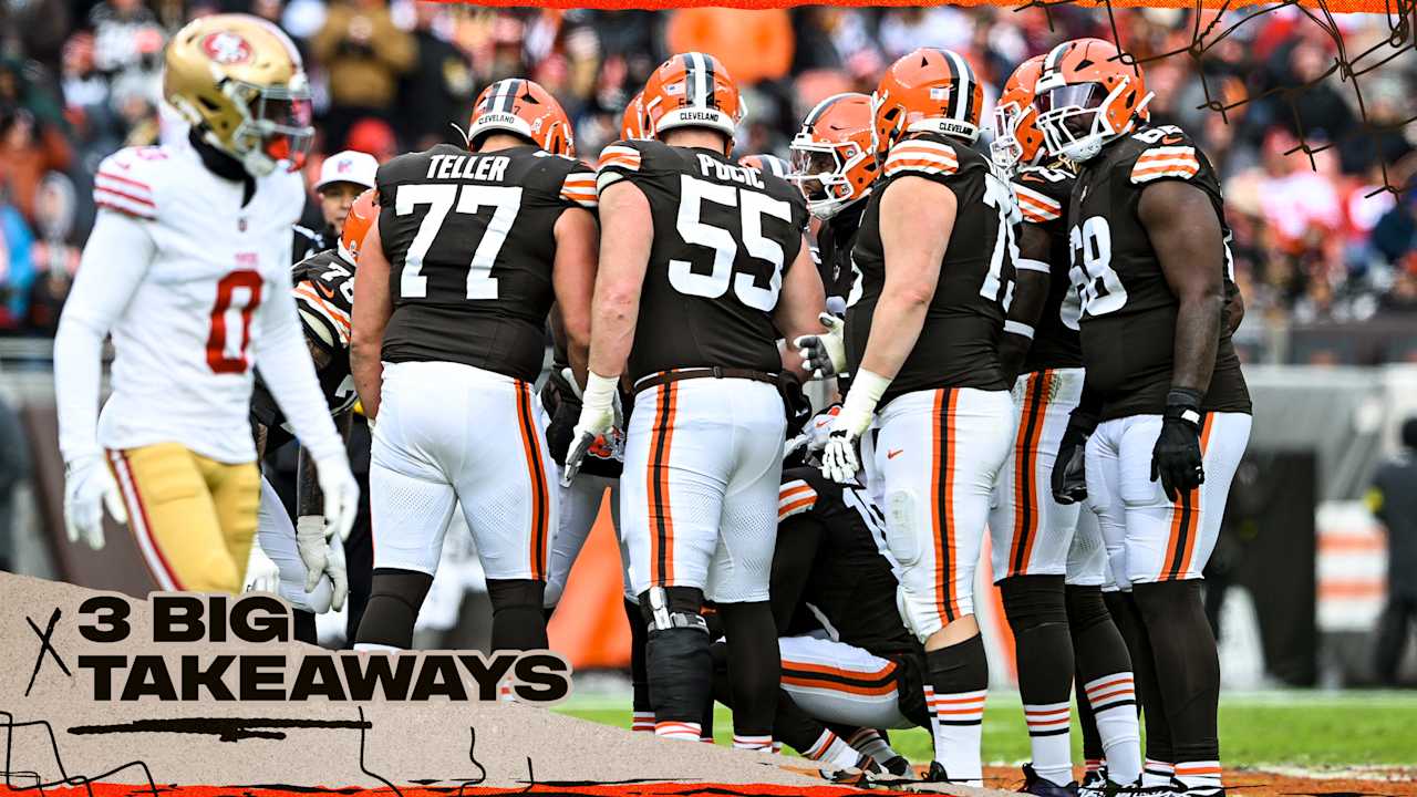 3 Takeaways from Browns 26-8 loss to 49ers