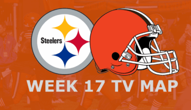 Cleveland Browns vs. Pittsburgh Steelers: Week 17 TV Map