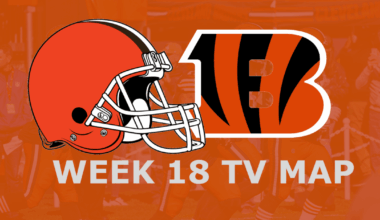 Cleveland Browns vs. Cincinnati Bengals: Week 18 TV Map