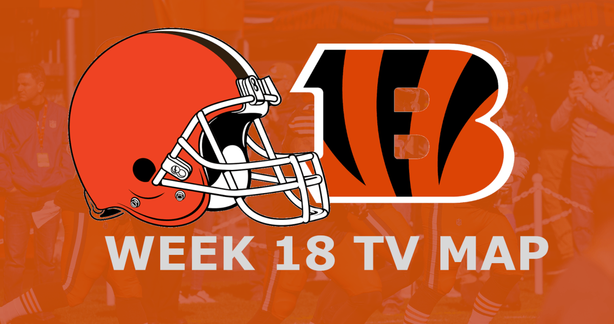 Cleveland Browns vs. Cincinnati Bengals: Week 18 TV Map