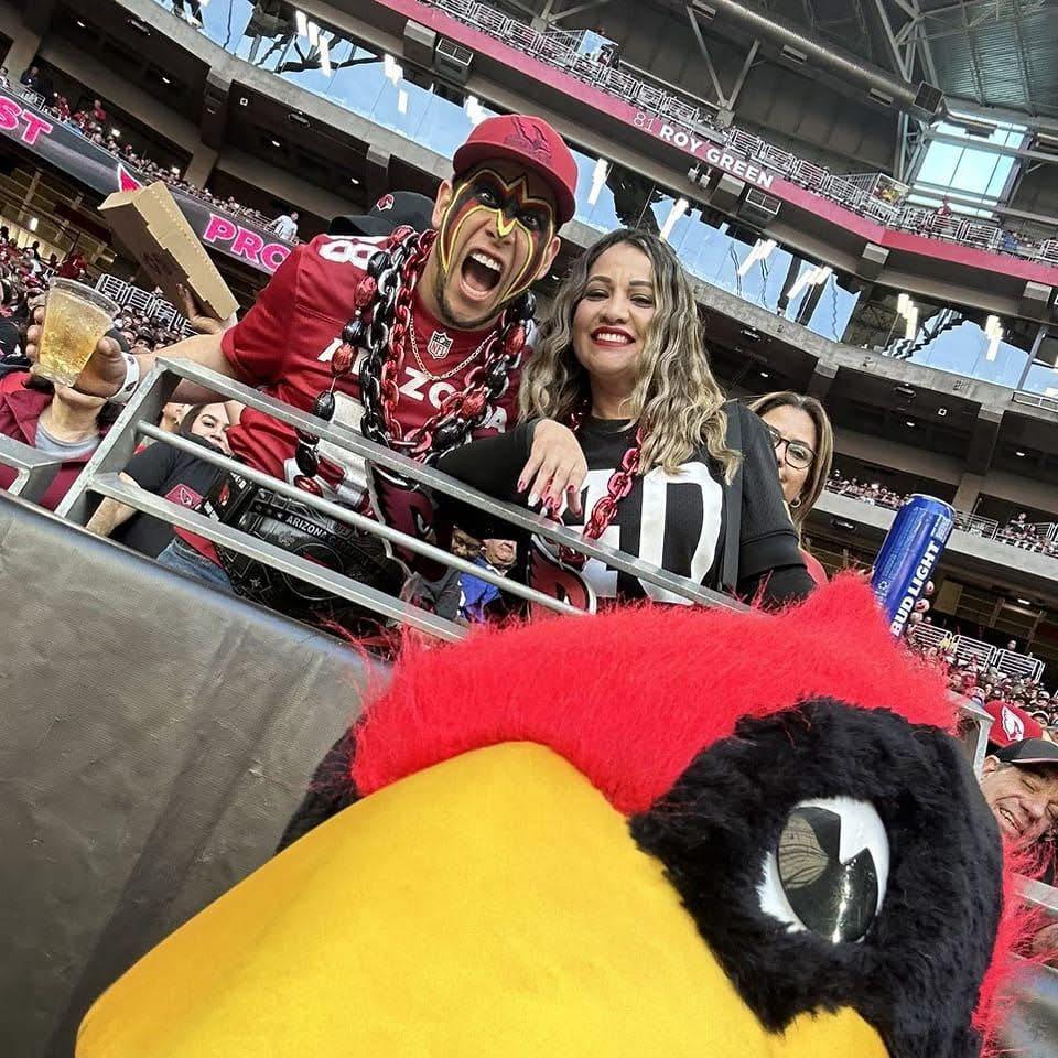 Ultimate Birdgang Warrior with wife Christina (Photo courtesy Eric Tarin)