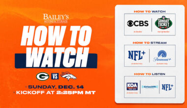 How to Watch: Broncos vs. Packers