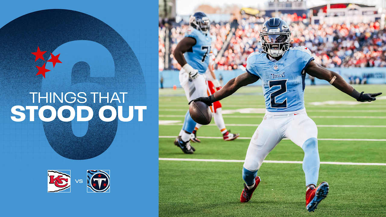 Six Things That Stood Out for the Titans in Sunday's Win Over the Chiefs