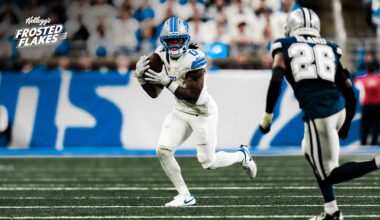 Detroit Lions RB Jahmyr Gibbs continuing to get more involved as a pass catcher