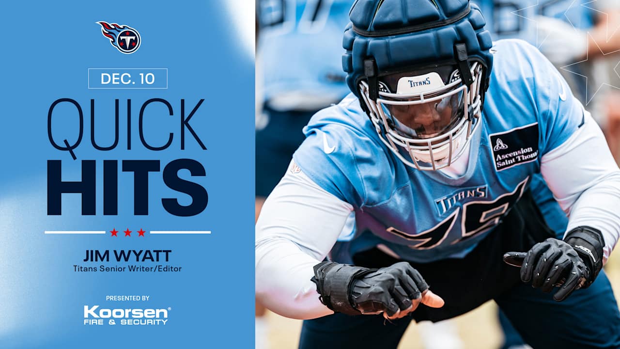 Quick Hits After Wednesday's Titans Practice 