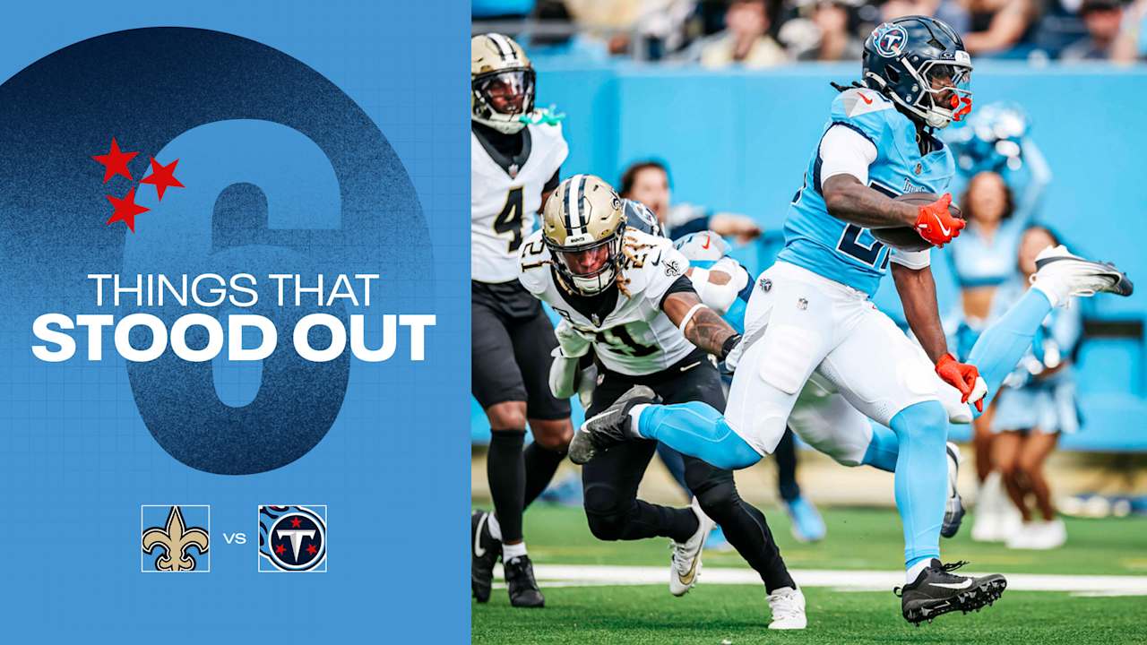 Six Things That Stood Out for the Titans in Sunday's Loss to the Saints