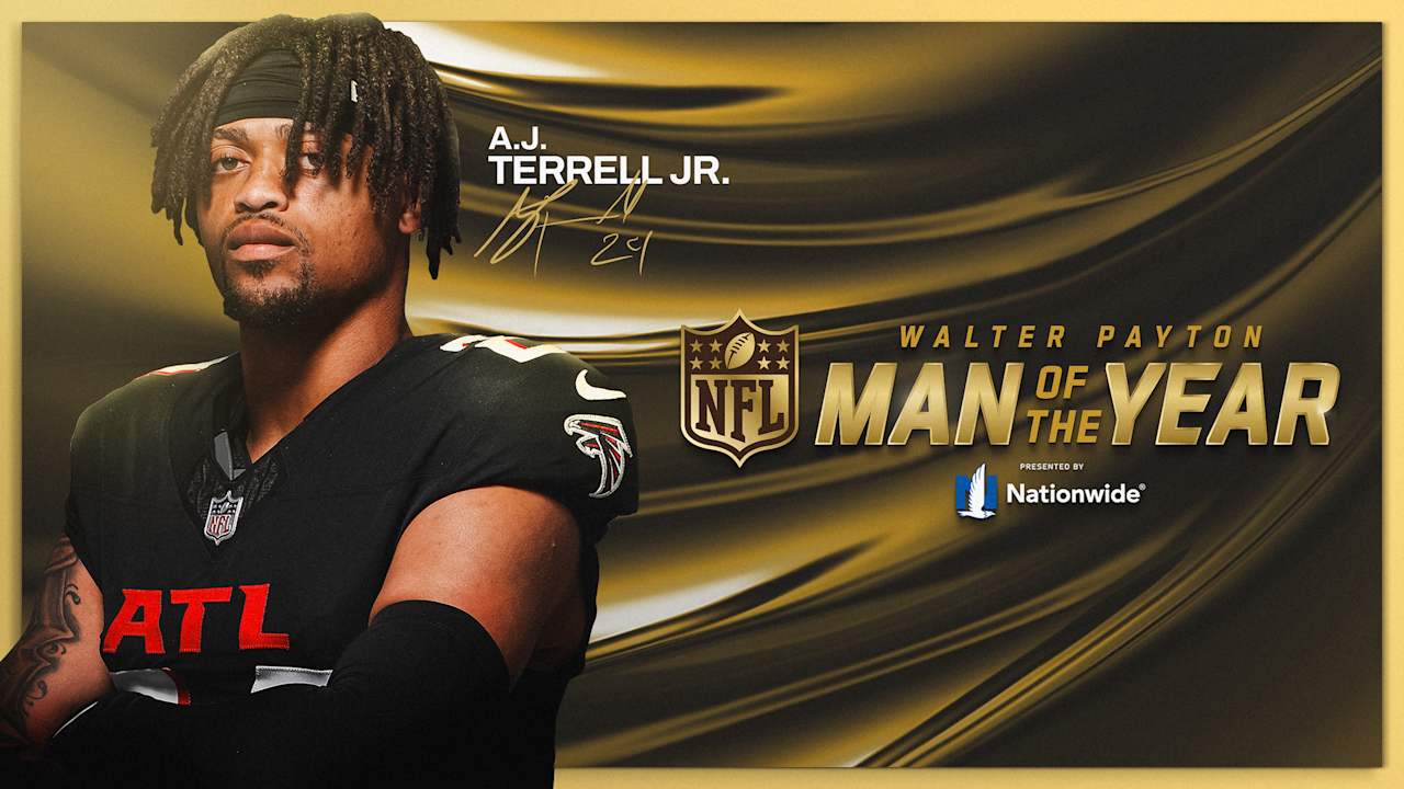 A.J. Terrell named Atlanta Falcons' Club Winner for 2025 Walter Payton Man of the Year