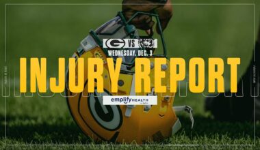 Packers-Bears Injury Report | Dec. 3, 2025 - Green Bay Packers – packers.com