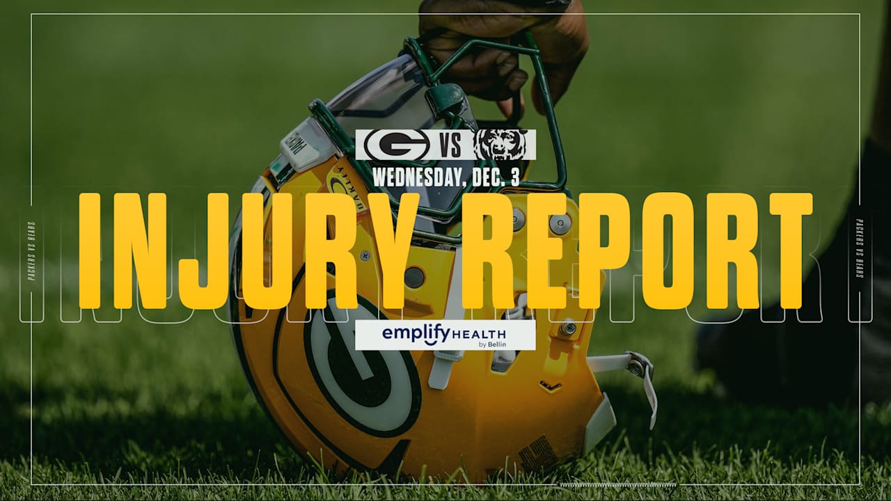 Packers-Bears Injury Report | Dec. 3, 2025 - Green Bay Packers – packers.com