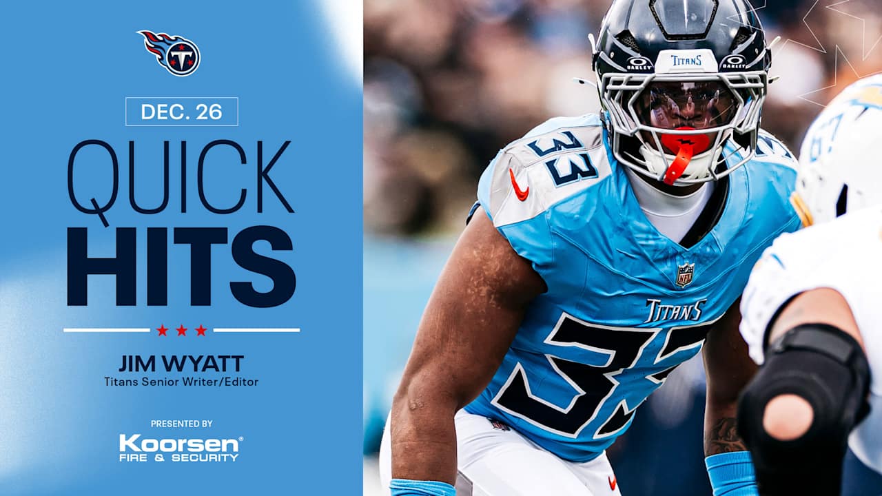 Quick Hits After Friday's Titans Practice 