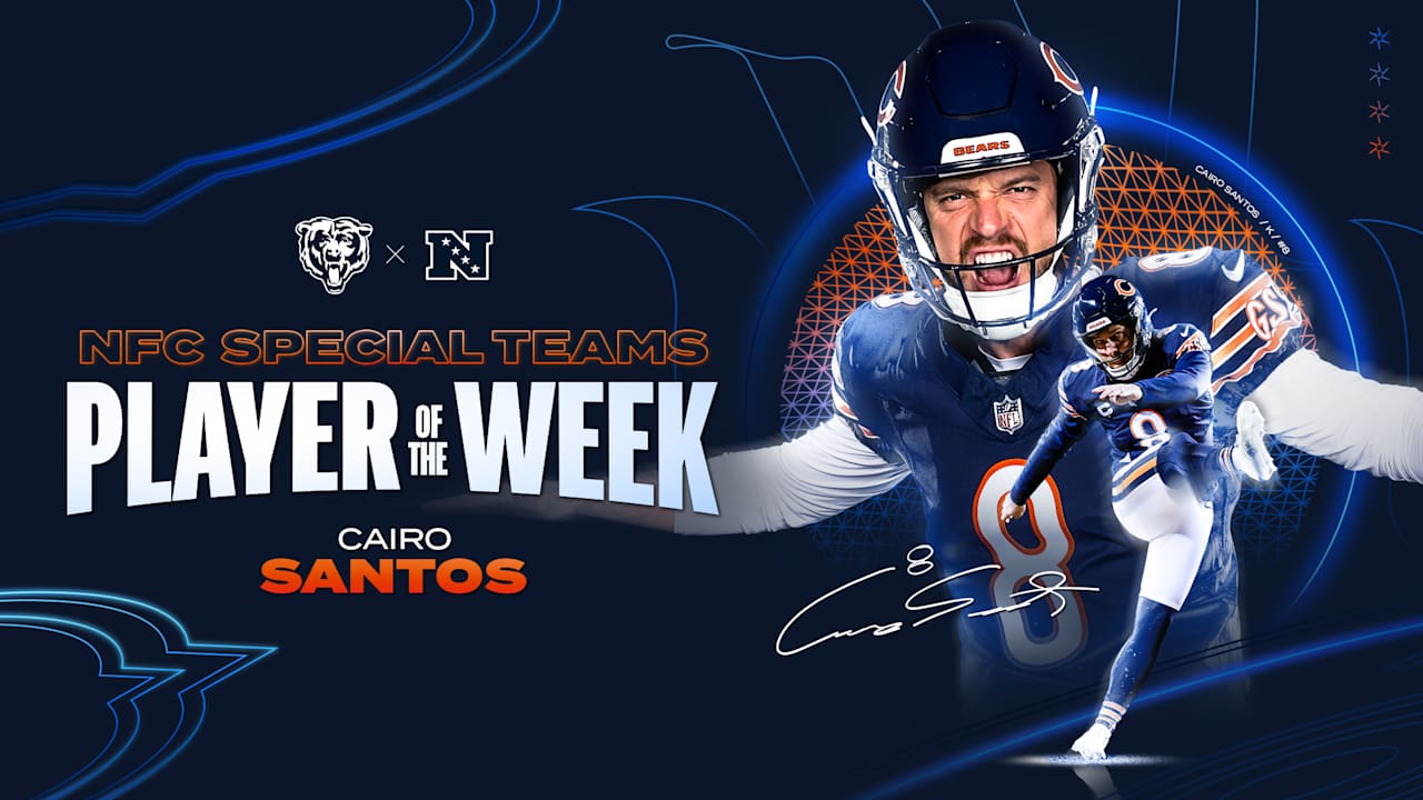 Cairo Santos tabbed NFC Special Teams Player of the Week