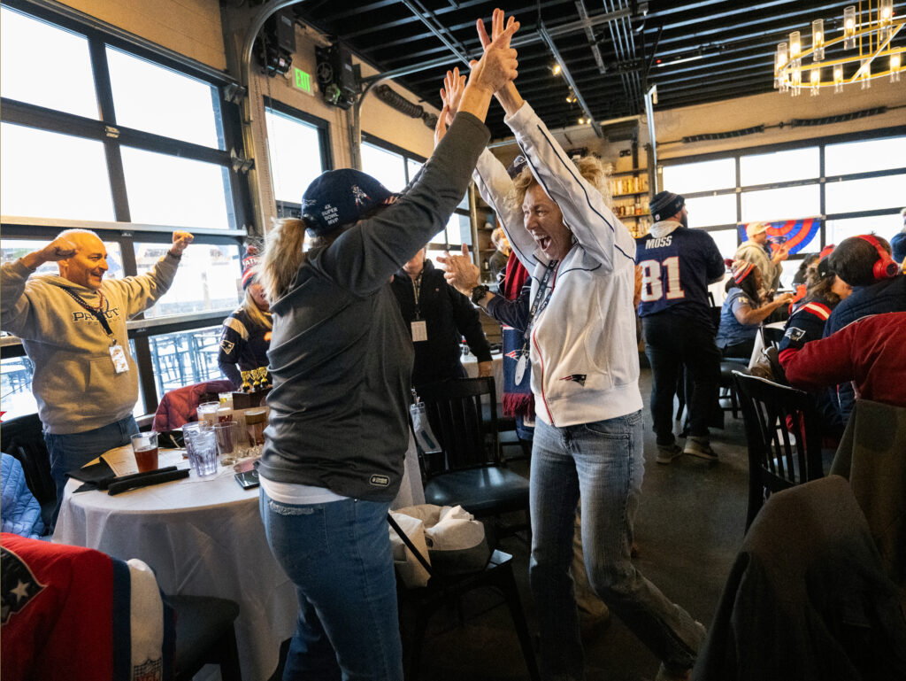 Patriots fans at the ViewHouse
