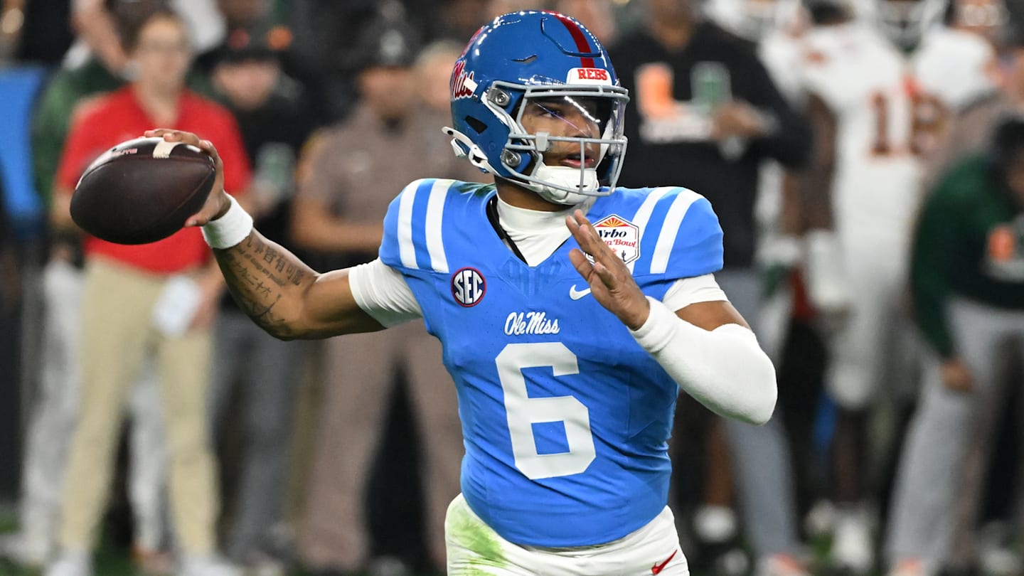 Ole Miss quarterback Trinidad Chambliss