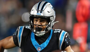 Carolina Panthers wide receiver Jalen Coker