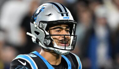 Carolina Panthers quarterback Bryce Young