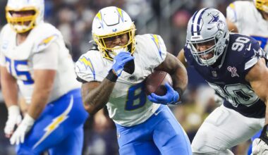 Chargers' Omarion Hampton disrespected in RB rankings