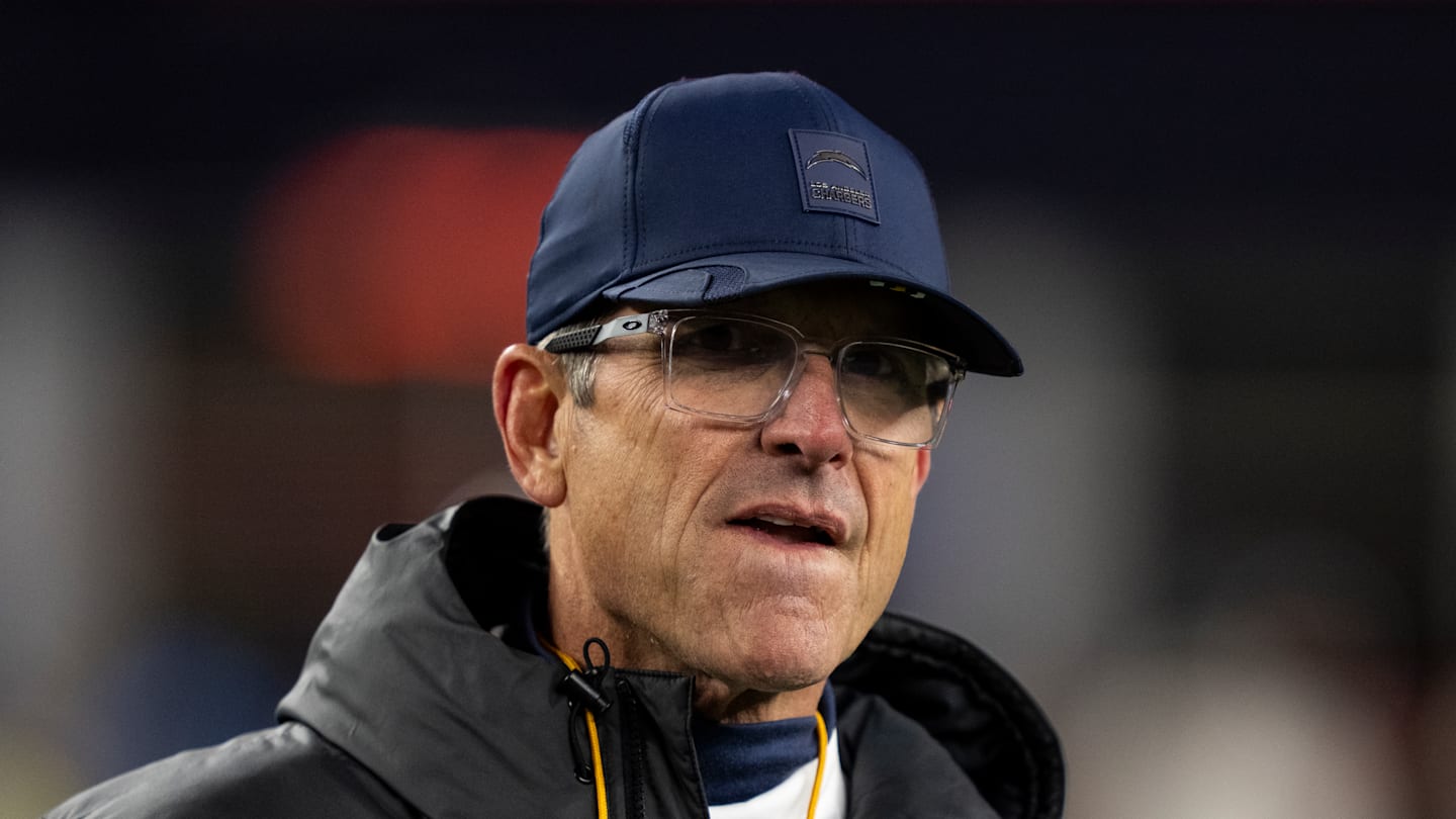 Los Angeles Chargers head coach Jim Harbaugh