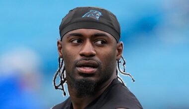 Carolina Panthers wide receiver Xavier Legette