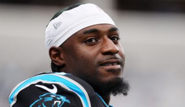 Carolina Panthers wide receiver Xavier Legette