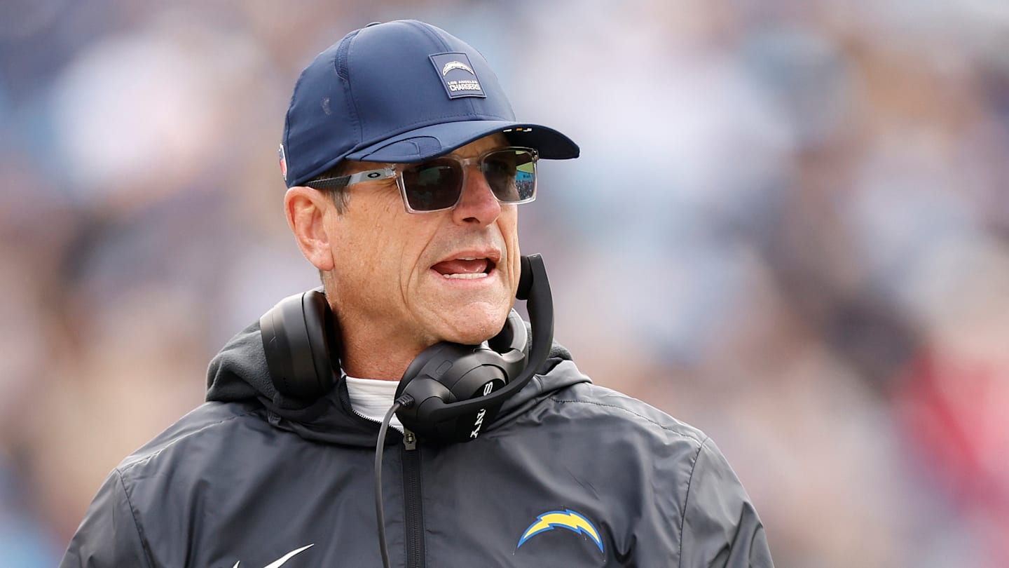 Los Angeles Chargers head coach Jim Harbaugh