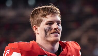 Jake Golday of the Cincinnati Bearcats smiles